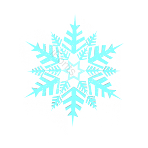 雪花 雪 冰晶 蓝色雪花 雪景 下雪 冬天