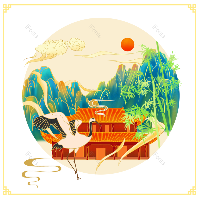 远山图片,元素,PNG,免抠素材