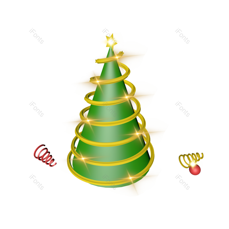 装饰元素图片,圣诞节元素,圣诞树PNG,免抠素材