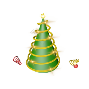 圣诞树 C4D 立体圣诞树 圣诞节 装饰元素 3d立体插画