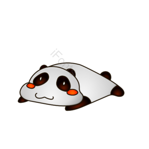 简笔画 卡通动物 AI 免扣元素 熊猫