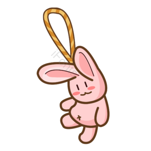 兔子 玩偶 挂件 玩具 卡通 生日 生日礼物