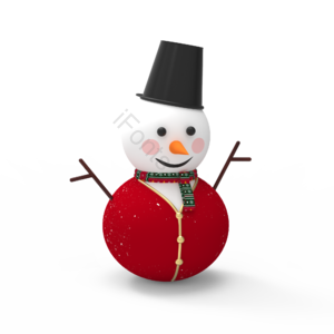 雪人 下雪 圣诞节 立体雪人 春节 元旦 雪