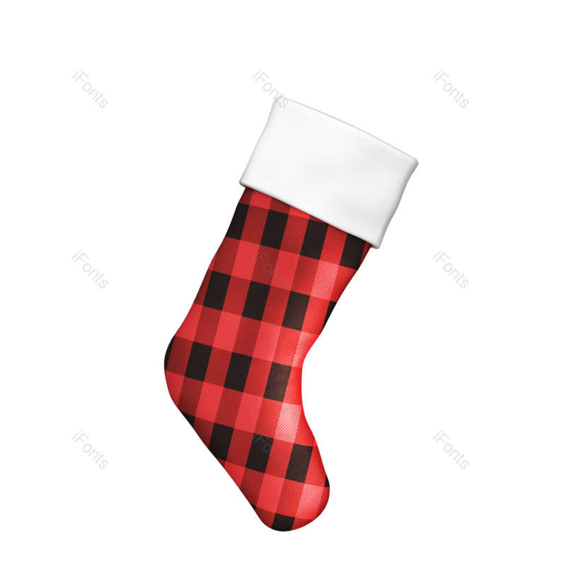 装饰图片,节日元素,元素PNG,圣诞袜免抠素材