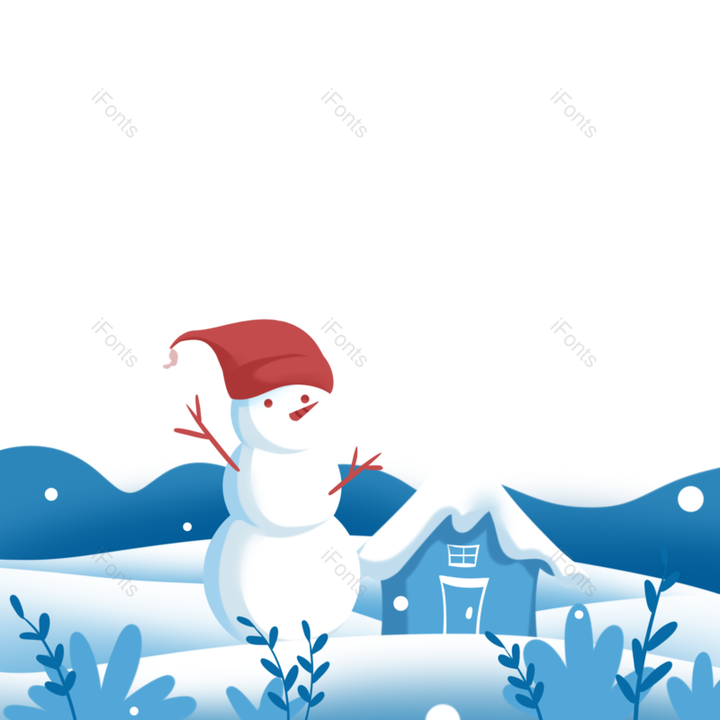 户外图片,雪景元素,雪花PNG,下雪免抠素材