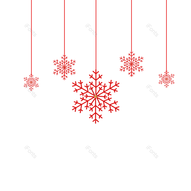 剪纸图片,雪花剪纸元素,雪花PNG,红色免抠素材
