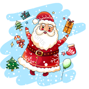 圣诞老人 圣诞元素 西方节日 冬天 礼物