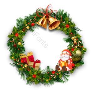 圣诞 圣诞节 圣诞元素 圣诞花环 花环 圣诞老人 礼物 铃铛