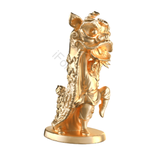 舞狮 摆件 装饰 元素 春节 过年