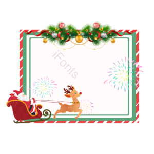 圣诞 圣诞节 平安夜 圣诞老人 麋鹿 拉车 装饰 背景