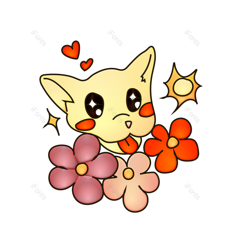 简笔画图片,卡通动物元素,PNG,免抠素材