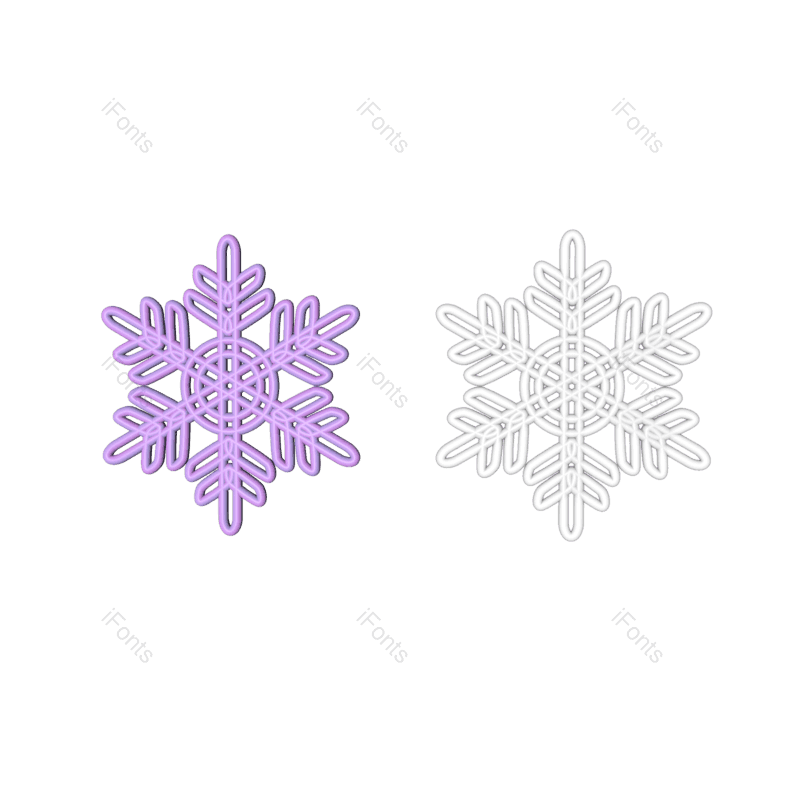 立体图片,立体雪花元素,白色雪花PNG,免抠素材