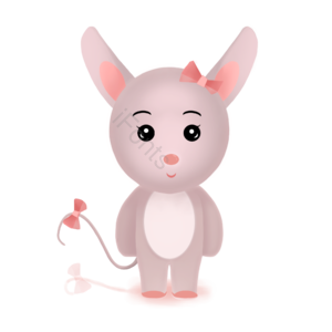 IP 粉红色 可爱 鼠小妹 卡通