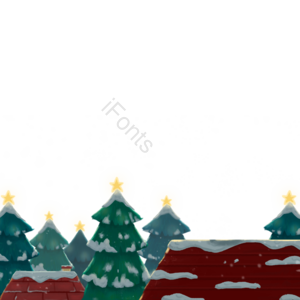 卡通手绘 冬季雪 雪花场景 氛围元素 冬天 雪花