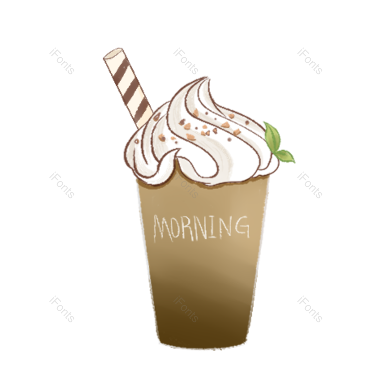 饮品图片,奶茶元素,饮料PNG,手绘免抠素材