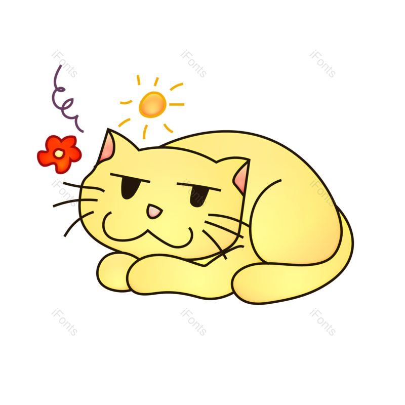 简笔画图片,卡通动物元素,PNG,免抠素材