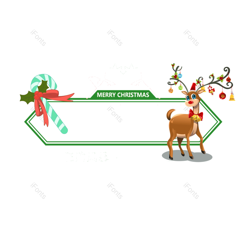 边框图片,卡通元素,绿色PNG,装饰框免抠素材