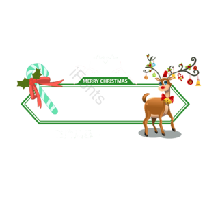 圣诞 圣诞节 平安夜 绿色 卡通 边框 装饰框 背景