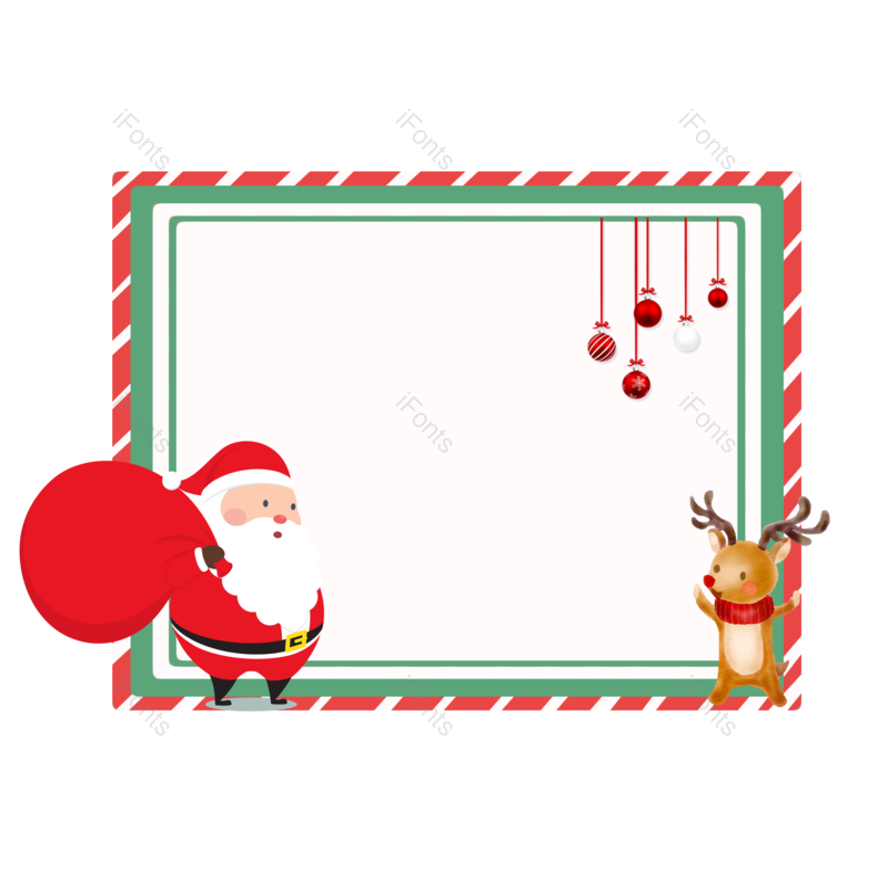 装饰图片,麋鹿元素,圣诞老人PNG,圣诞免抠素材