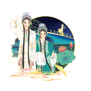 国粹 京剧 国潮 插画 国潮元素 传统文化 小清新 戏曲