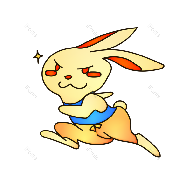 兔子图片,简笔画元素,卡通动物PNG,免抠素材