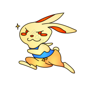 简笔画 卡通动物 AI 免扣元素 兔子