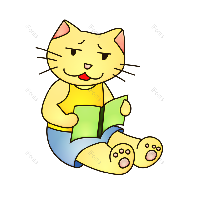 简笔画图片,卡通动物元素,PNG,免抠素材