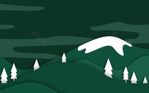 圣诞节背景 剪纸 剪纸背景 剪纸素材 剪纸装饰 大山 山川背景 山川素材