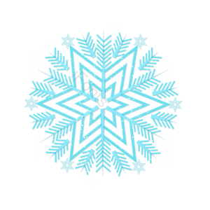 雪 下雪 雪花 冰晶 蓝色雪花 立体雪花 冬天