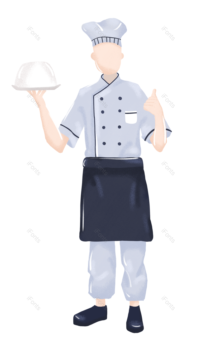 餐厅图片,职业元素,招聘PNG,厨师免抠素材