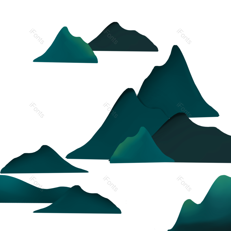 山脉图片,元素,PNG,免抠素材
