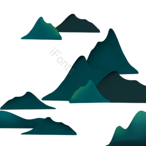 国风元素 国风素材 国风装饰 山川 山 山川元素 山川素材 山脉