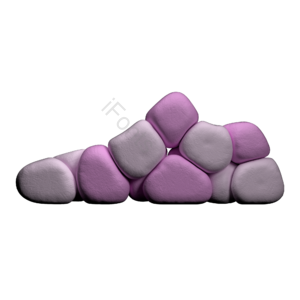 免扣 抽象鞋子 C4D 建模 小元素 紫色 鞋子 3d立体插画