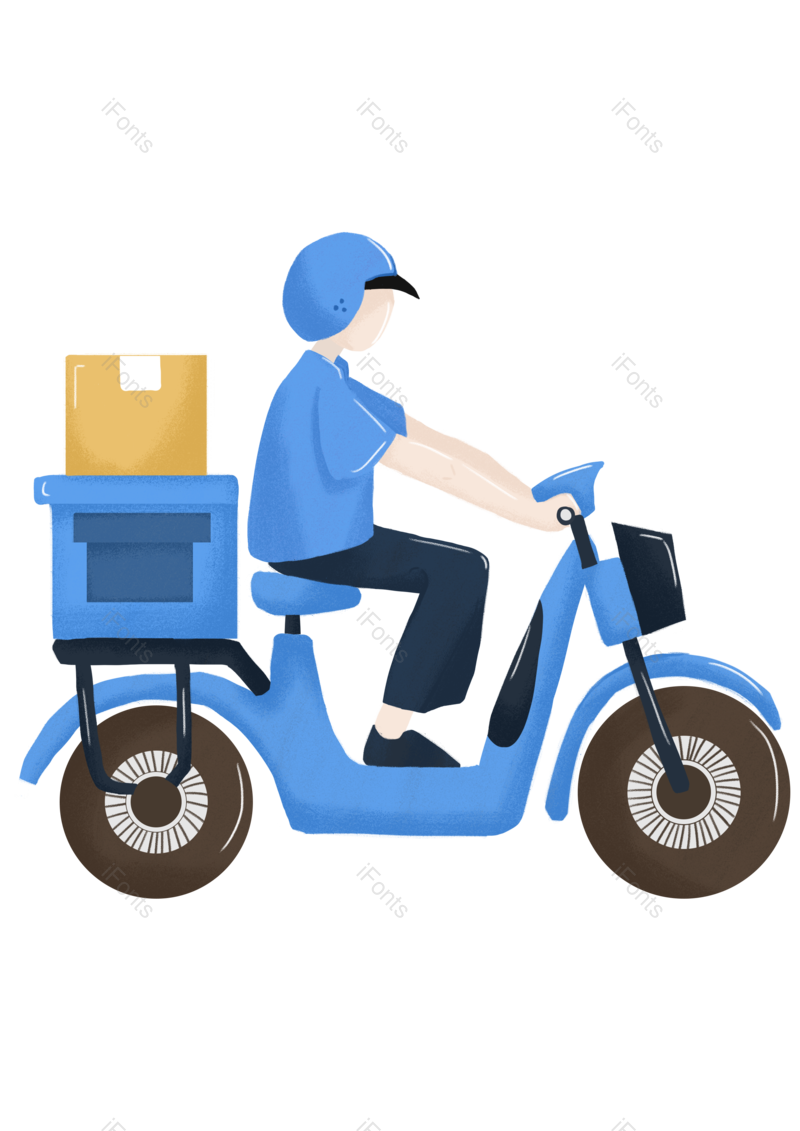 快递图片,职业元素,美团PNG,外卖免抠素材