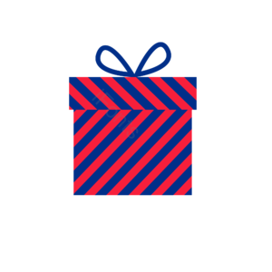 红色 蓝色 圣诞 礼盒 盒子