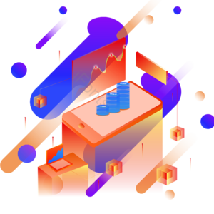 渐变流体 卡通小人 时尚 渐变 金融 插画 手机