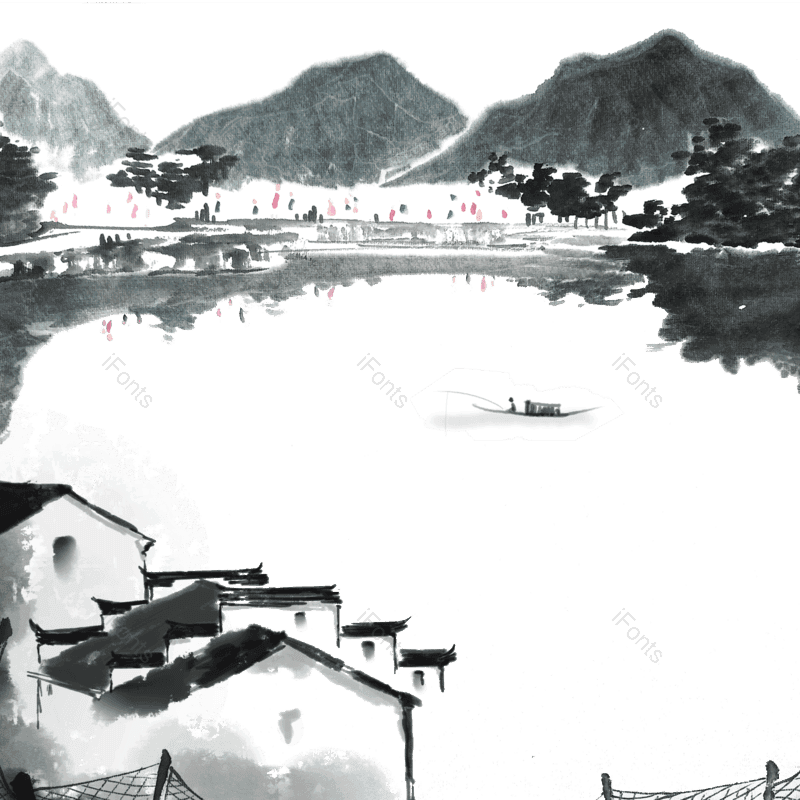 水墨图片,元素,PNG,免抠素材