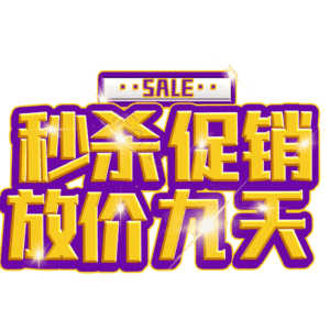 秒杀促销放价九天