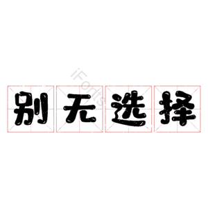 别无选择
