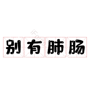 别有肺肠