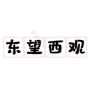 东望西观