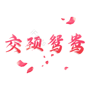 交颈鸳鸯