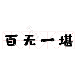 百无一堪