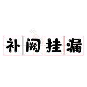 补阙挂漏