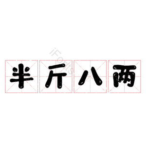 半斤八两