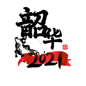 韶华 艺术字
