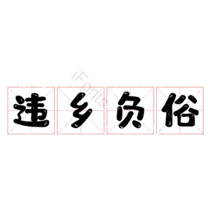 违乡负俗