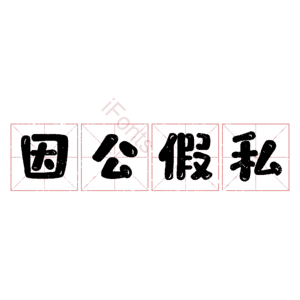 因公假私
