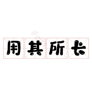 用其所长