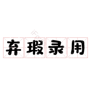 弃瑕录用
